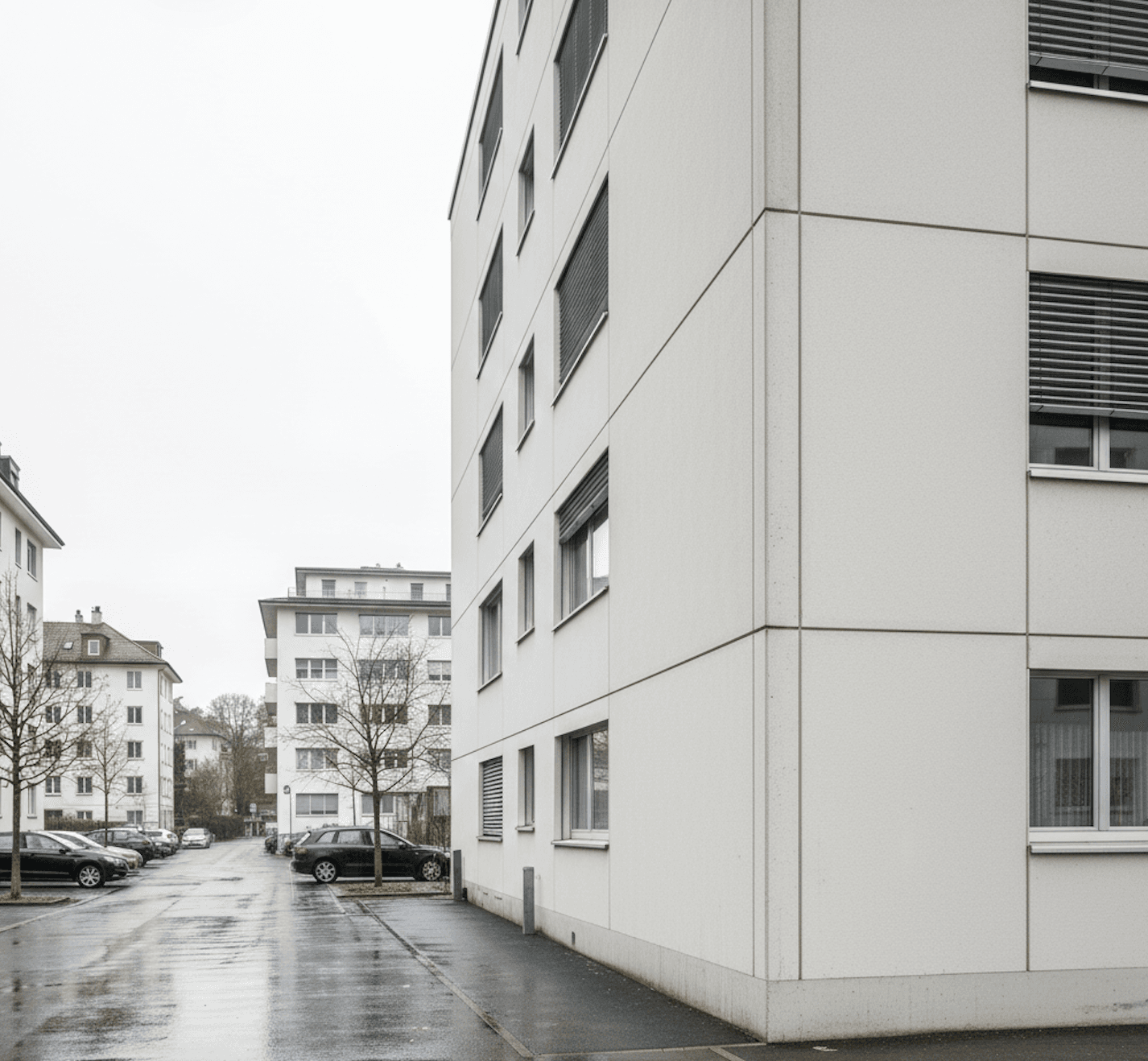 Gereinigte Fassade mit gleichmässigem Erscheinungsbild