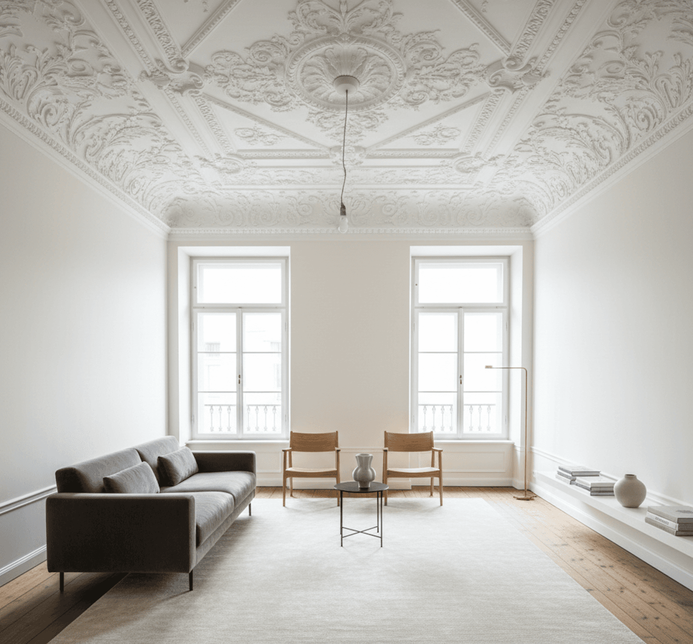 Frisch gestrichener Altbau