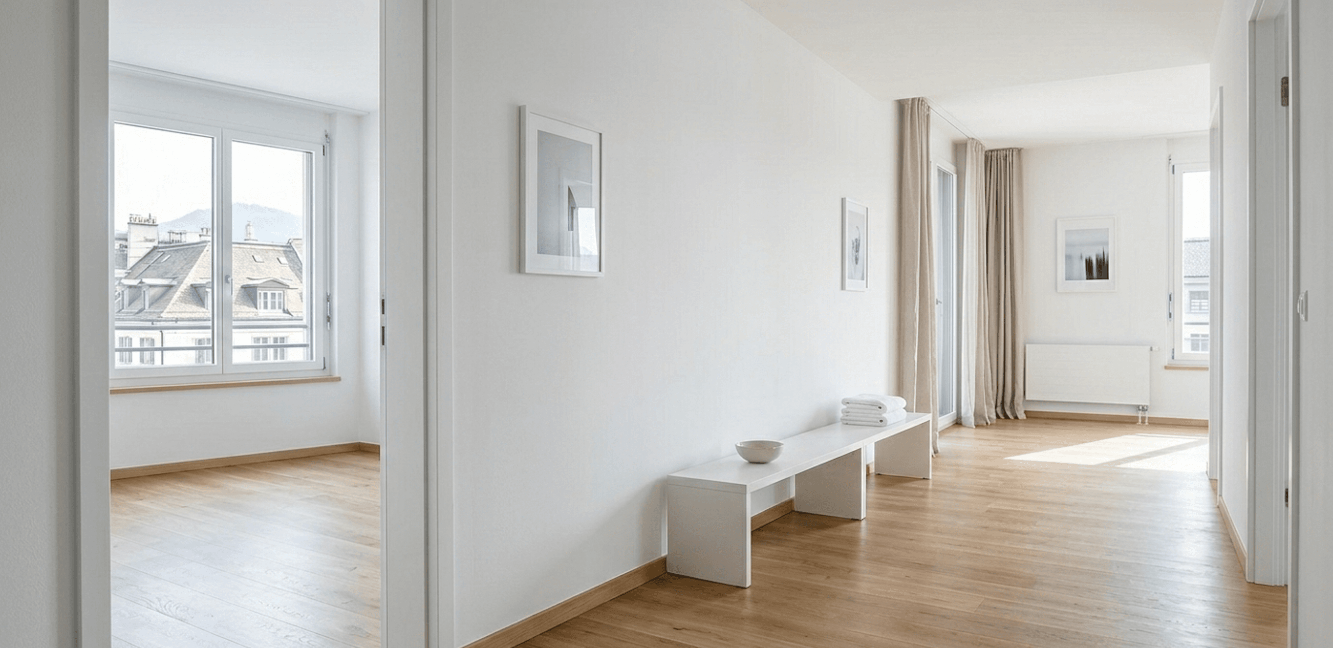 Frisch gestrichene Fläche im Turnaround