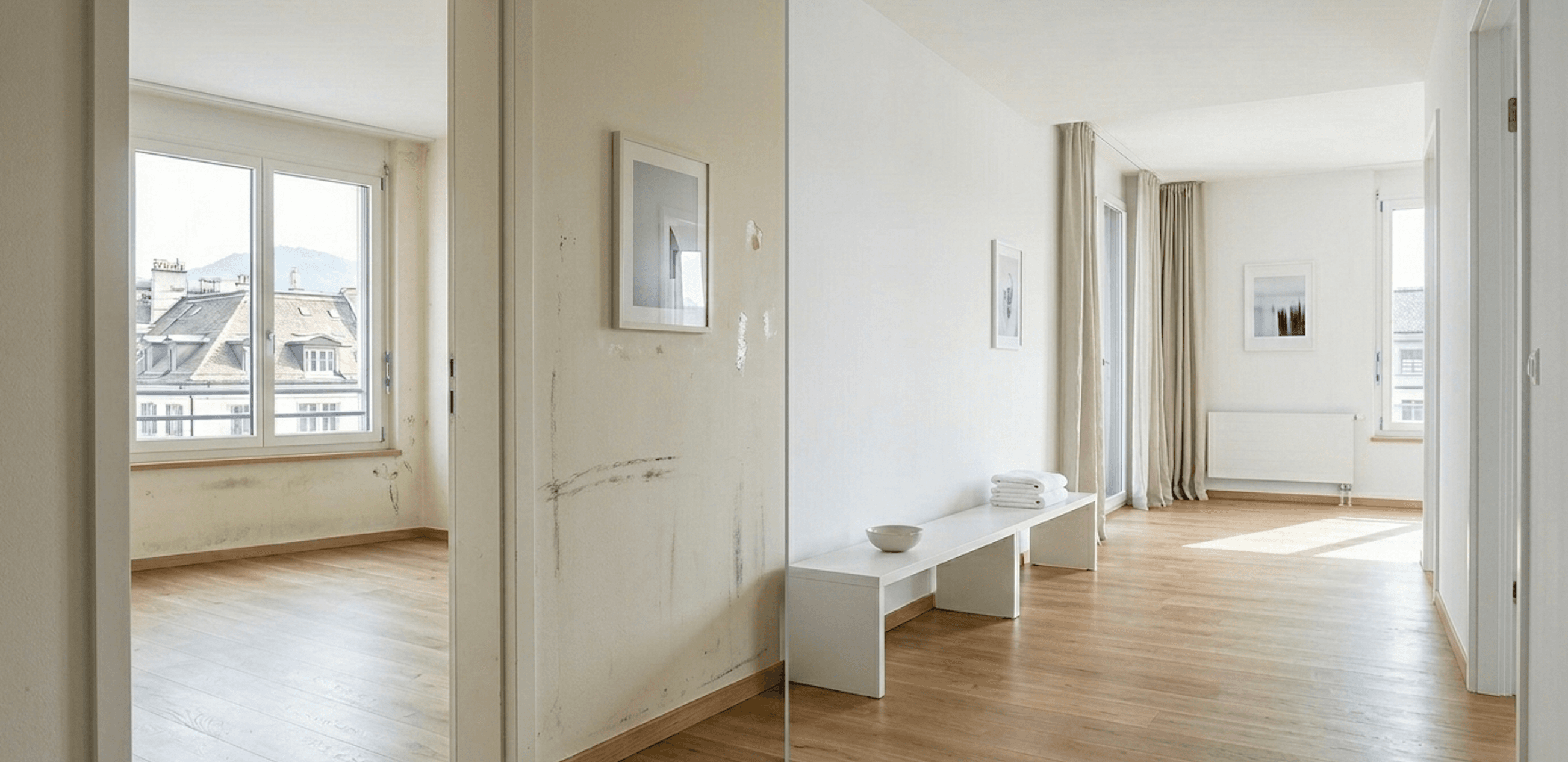 Bezugsfertiger Raum für nächsten Mieter