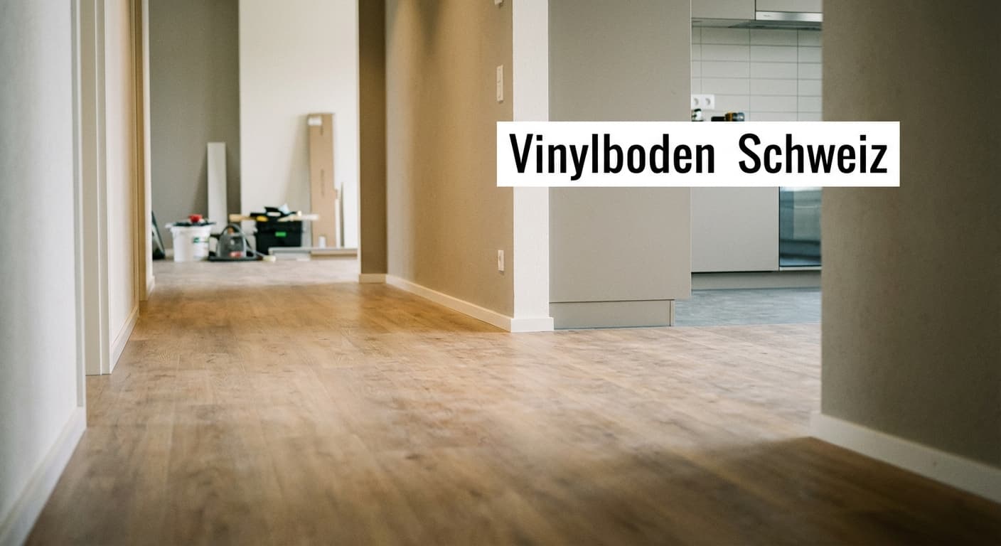 vinylboden Schweiz in modernem Gewerberaum – neu verlegter Bodenbelag mit sauberen Übergängen, SILTEK GmbH