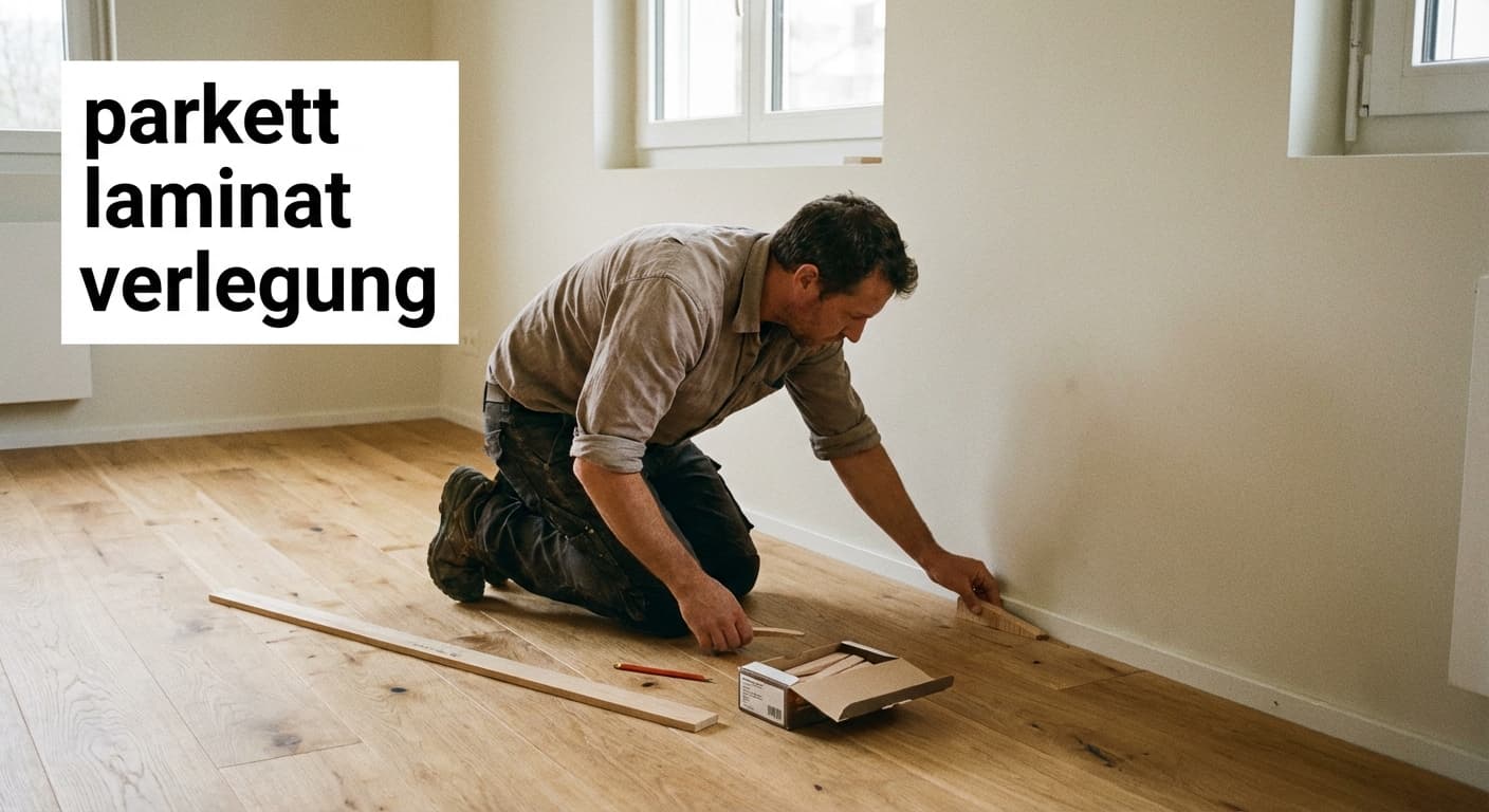 Parkett Laminat Verlegung mit sauberem Wandabschluss und Sockelleisten – SILTEK GmbH Renovierung Zürich