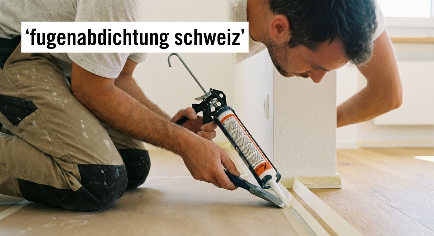 Fugenabdichtung Schweiz im Innenraum – saubere Anschlussfuge an Boden und Wand bei Renovierung durch SILTEK GmbH
